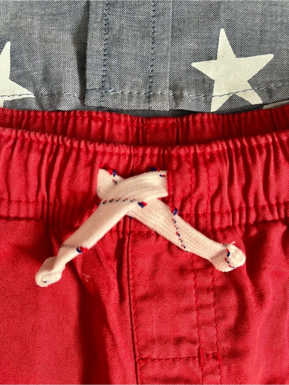 NWOT Cat & Jack Americana Short & Button Down Shirt Set Size 2T